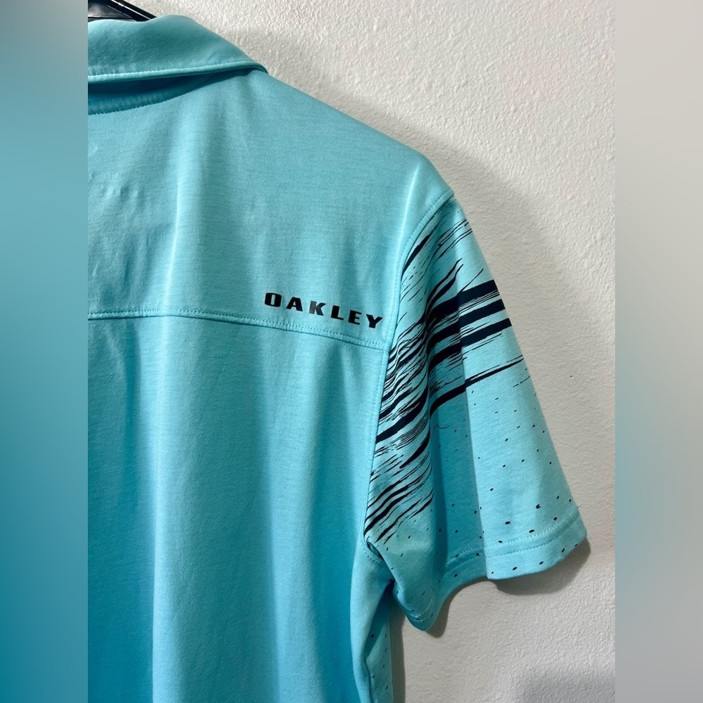 Oakley Men's Azalea Striped Golf Polo Short Sleeve Top - Medium - Picture 7 of 9